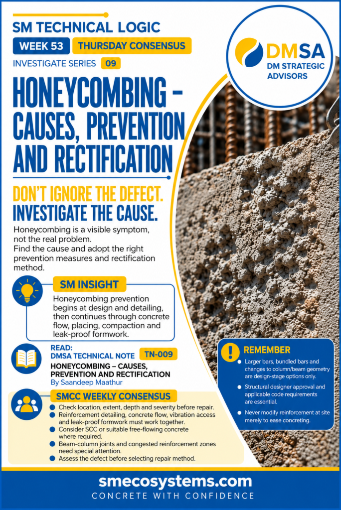 TN – 009 – Technical Notes | Honeycombing – Causes, Prevention and Rectification 2 honeycombing in concrete