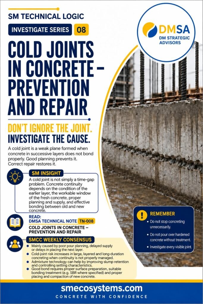 TN – 008 – Technical Notes | Cold Joints in Concrete – Prevention and Repair 2 cold joints in concrete