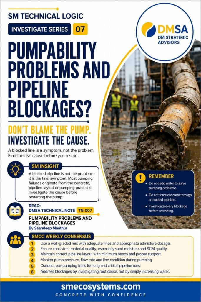 TN – 007 – Technical Notes | Concrete Pumpability Problems & Pipeline Blockages 2 Concrete Pumpability Problems & Pipeline Blockages